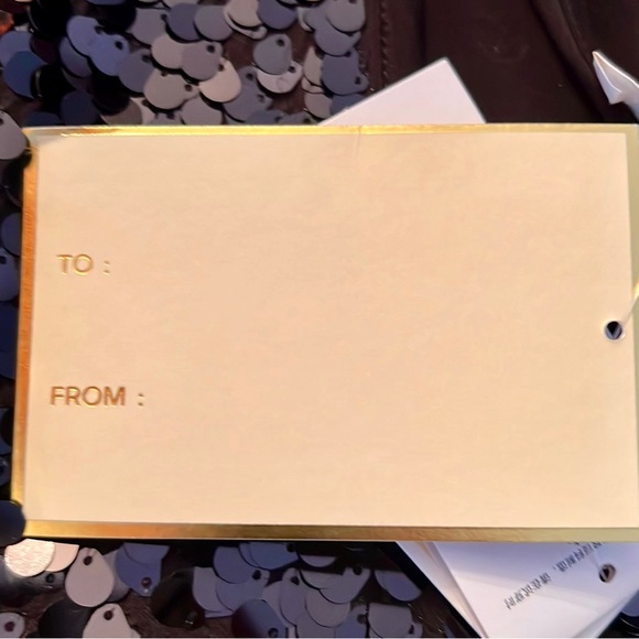 Stunning Delicate Michael Kors Blouse, Med, Black w/round Sequins-Never Used-NWT - Picture 11 of 12